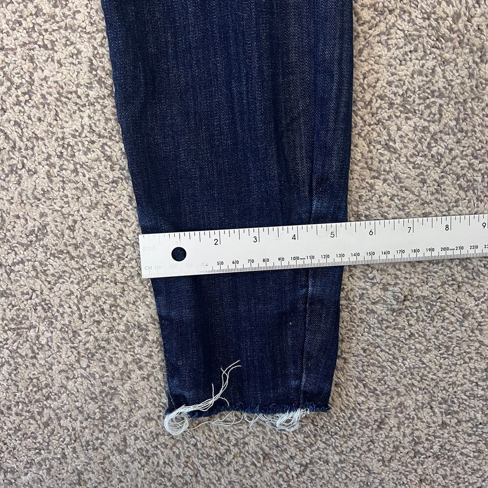 Judy Blue Womens 26 Minimalist Staple Edgy Mid Rise Raw Hem Skinny Jeans Stretch - Picture 15 of 15
